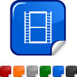 Cinema  sticker icon. Vector illustration