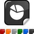 Diagram sticker icon. Vector illustration