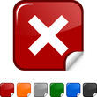 Abort  sticker icon. Vector illustration