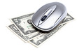 Computer mouse on dollars Computer mouse on dollars
