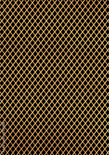 Illustration: ゴールドの金網 ゴールドの金網