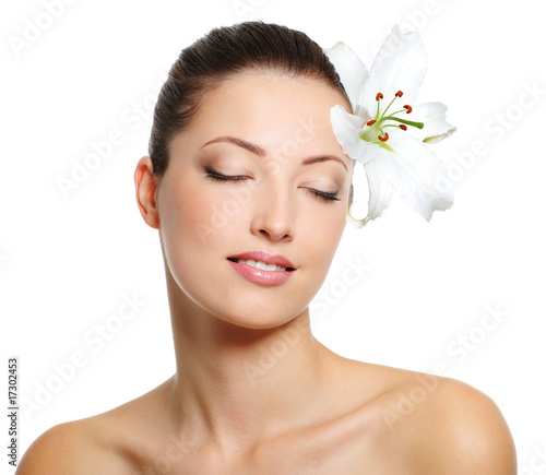 Photo: Beautiful sensual young woman with health complexion Beautiful sensual young woman with health complexion