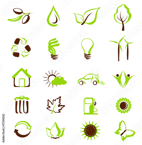 enviromental icons and symbols. vector set enviromental icons and symbols. vector set