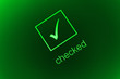 Checked Ueberprüft