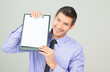 business copy space clip board