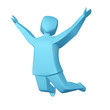 Man in air