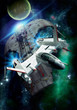 spaceship chase