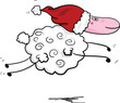 leaping sheep