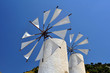 Photo: Traditional wind mills in the Lassithi plateau, Crete, Greece. Traditional wind mills in the Lassithi plateau, Crete, Greece.