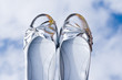 Silver shoes