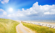 Ein idyllischer Tag im Sommer an der Nordsee