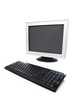 Monitor and keyboard