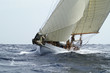 klassische Yacht in voller Fahrt