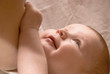 Breast-feeding of newborn baby