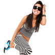 playful young woman