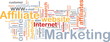 Affiliate marketing word cloud