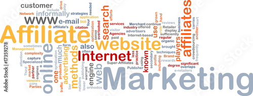 Illustration: Affiliate marketing word cloud Affiliate marketing word cloud