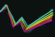 Glowing colorful lines in space with gradient mesh Glowing colorful lines in space with gradient mesh
