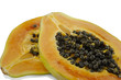 Two half of papaya