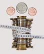 coin towers with canadian dollars heads