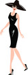 Woman in black