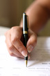 signing a document signing a document