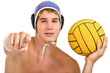 Photo: serious guy pointing serious guy pointing