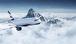 Airplane in the sky