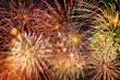 Photo: Lots of colorful fireworks exploiting simultaneously Lots of colorful fireworks exploiting simultaneously