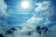 Sky mountains landscape