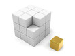Group of cubes isolated on white background Group of cubes isolated on white background