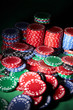 Poker chips, large sum concept