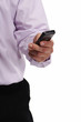 mobile in the businessman hand