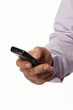 mobile in the businessman hand