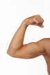 Close up of man's arm showing biceps
