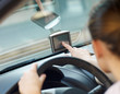 Image : woman using global positioning system
