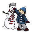Kind, Mädchen, Weihnachten, Winter, Schnee