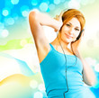 sexual woman in headphones sexual woman in headphones