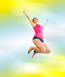 woman jump