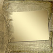 Grunge frame with ribbon and bow on the abstract background Grunge frame with ribbon and bow on the abstract background