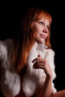 Smiling redhead woman