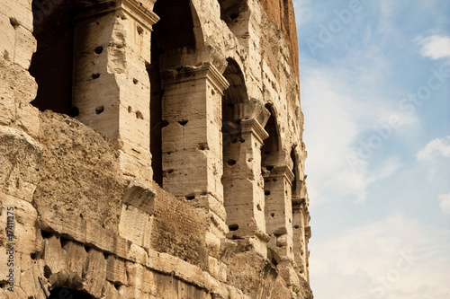 Photo: Detail of Coliseum, Rome. Detail of Coliseum, Rome.