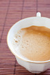 Close up of coffee cup