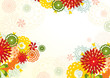 Abstract background with fantastical fowers Abstract background with fantastical fowers