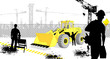 chantier bulldozer, construction