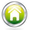 House in a green glass ball