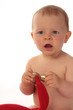 Foto: staunendes weihnachtsbaby staunendes weihnachtsbaby