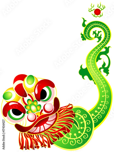 Lion Dance Vector. Zoom Not Available: Vector