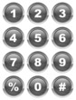 Keypad buttons (vector ; grey) (x12) Keypad buttons (vector ; grey) (x12)