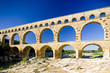 Roman aqueduct, Pont du Gard, Languedoc-Roussillon, France Roman aqueduct, Pont du Gard, Languedoc-Roussillon, France